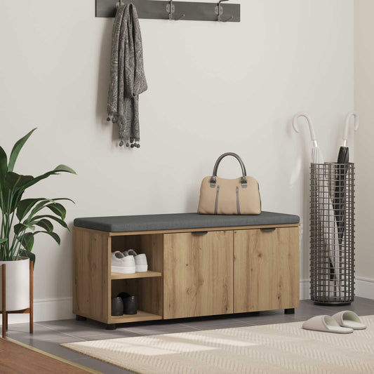 Hall Bench Artisan Oak 100 x 38 x 46 cm