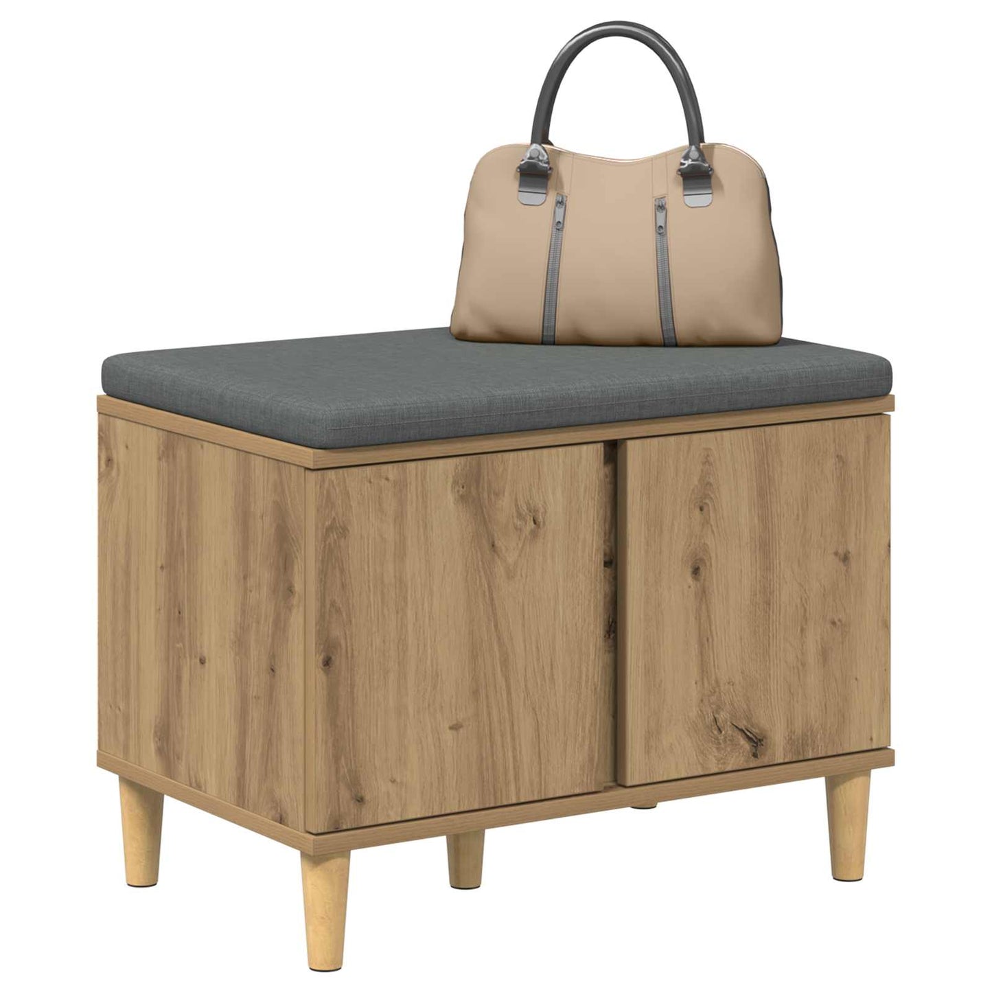 Hall Bench Artisan Oak 60 x 38 x 46 cm
