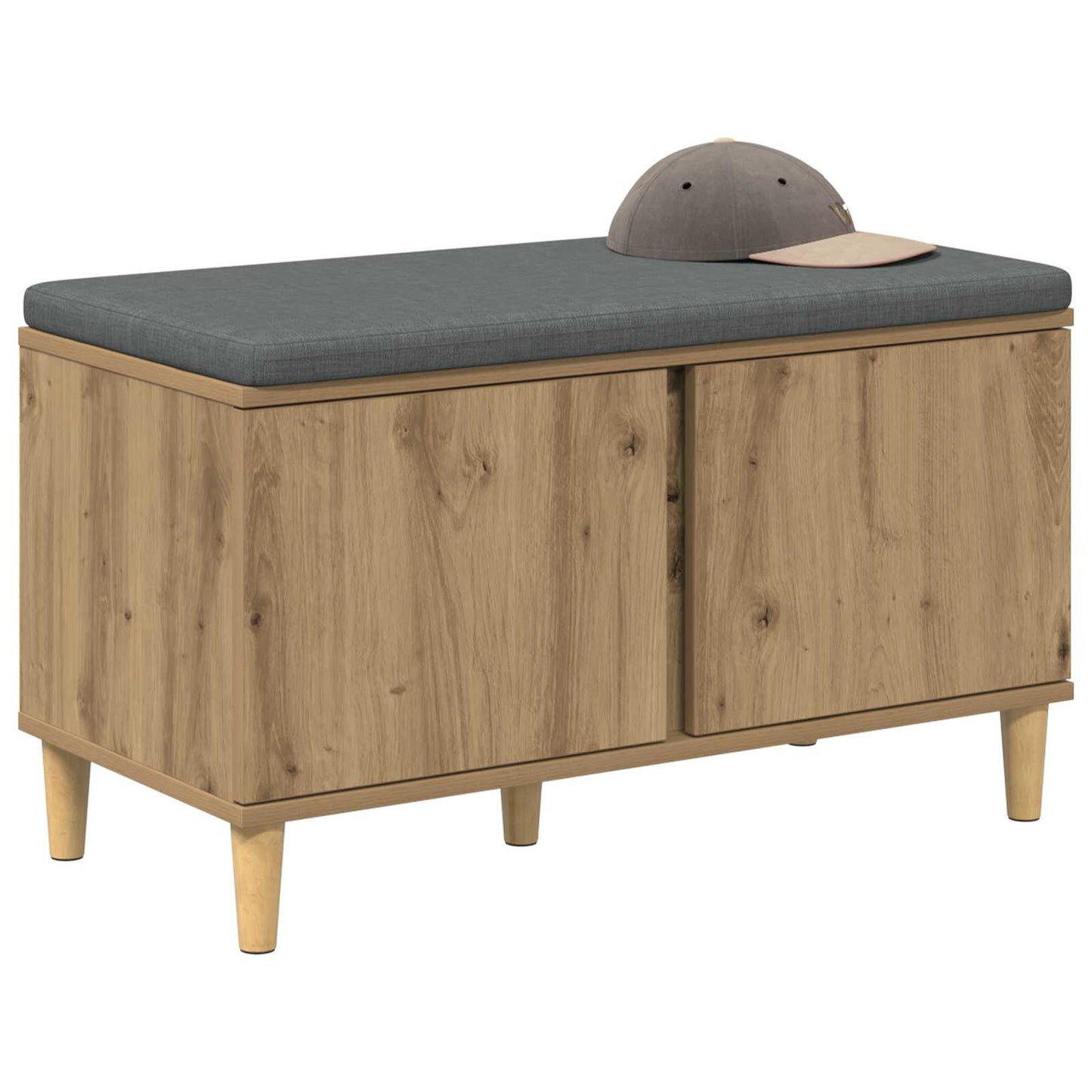 Hall Bench Artisan Oak 80 x 38 x 46 cm
