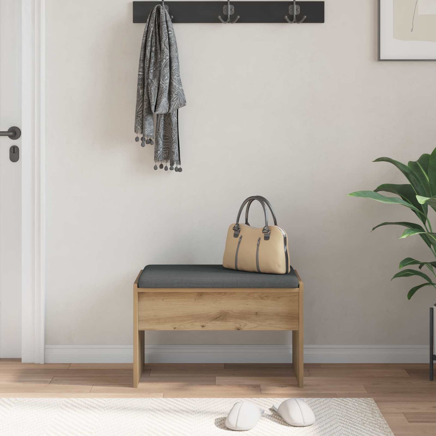Hall Bench Artisan Oak 63 x 38 x 40 cm