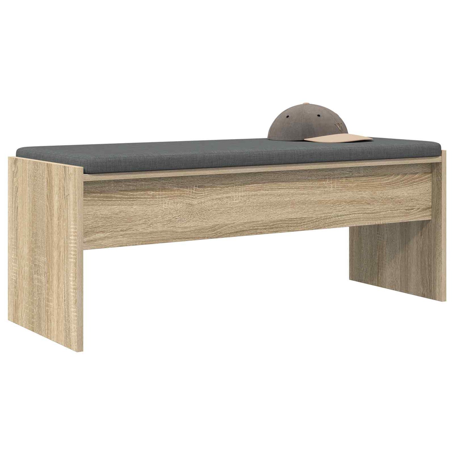 Hall Bench with Cushion Sonoma Oak 103 x 38 x 40 cm