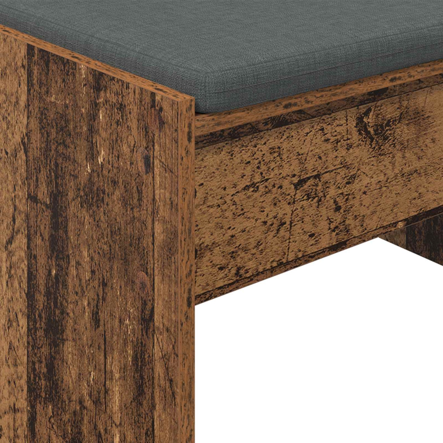 Hall Bench with Cushion Old Wood 103 x 38 x 40 cm