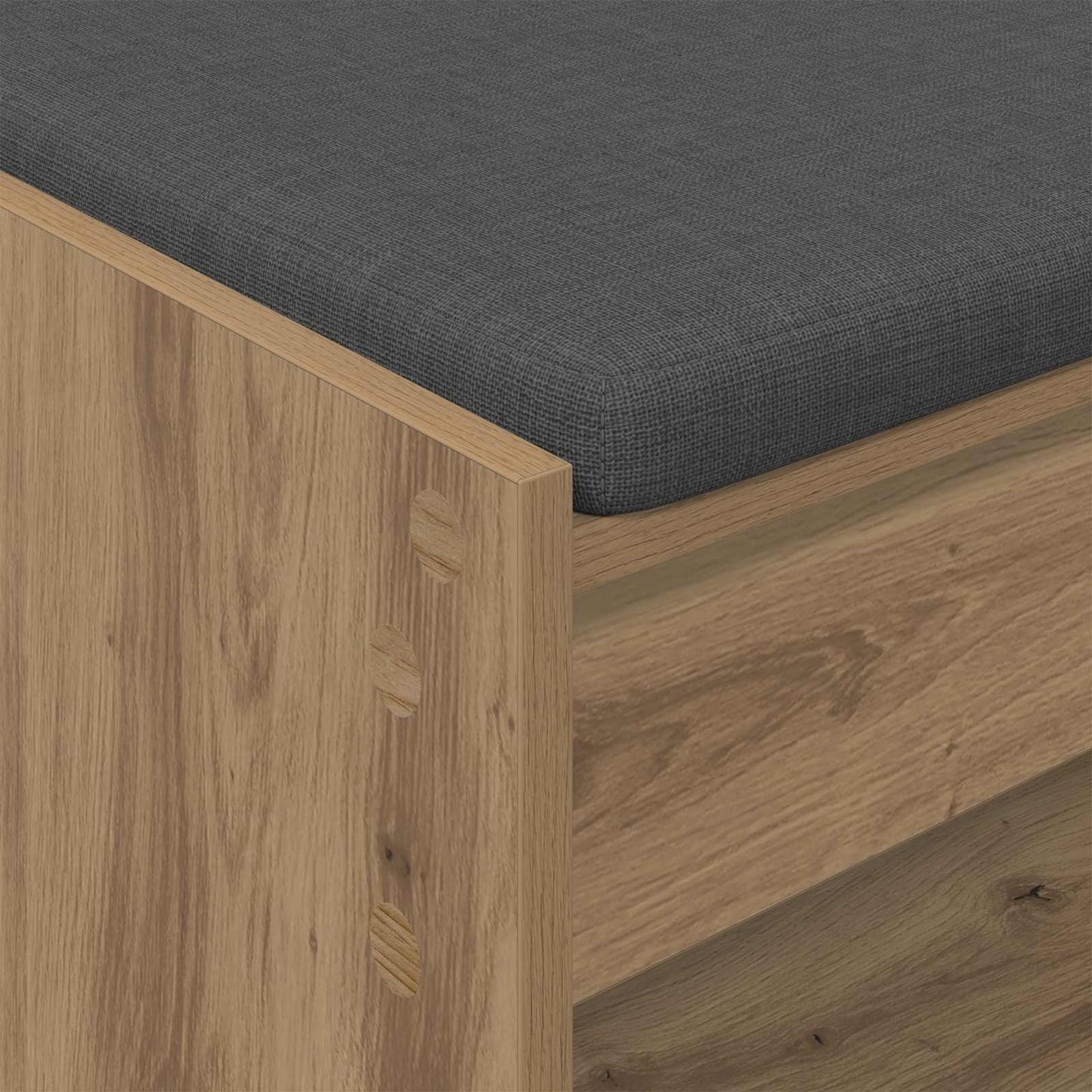 Hall Bench Artisan Oak 63 x 38 x 45 cm