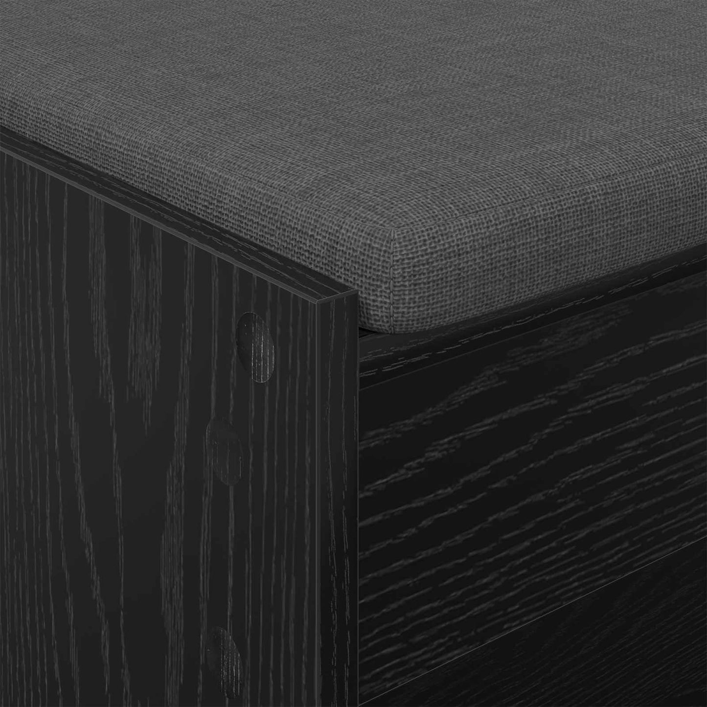 Hall Bench Black Oak 103 x 38 x 45 cm