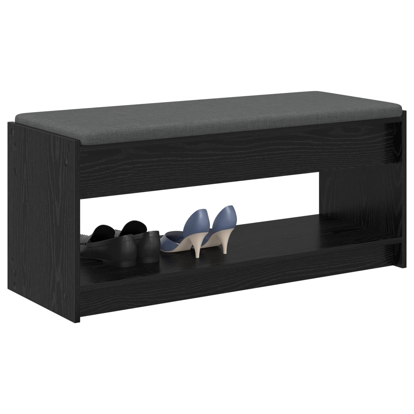 Hall Bench Black Oak 103 x 38 x 45 cm