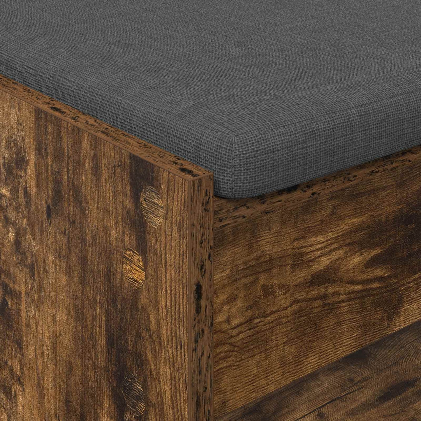 Hall Bench Smoked Oak 103 x 38 x 45 cm