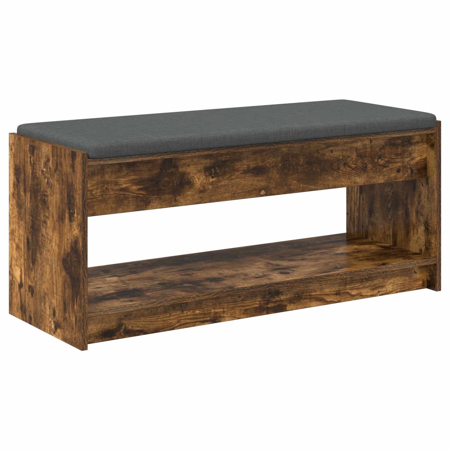 Hall Bench Smoked Oak 103 x 38 x 45 cm