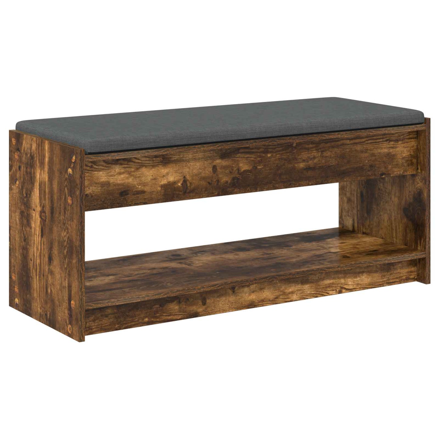 Hall Bench Smoked Oak 103 x 38 x 45 cm