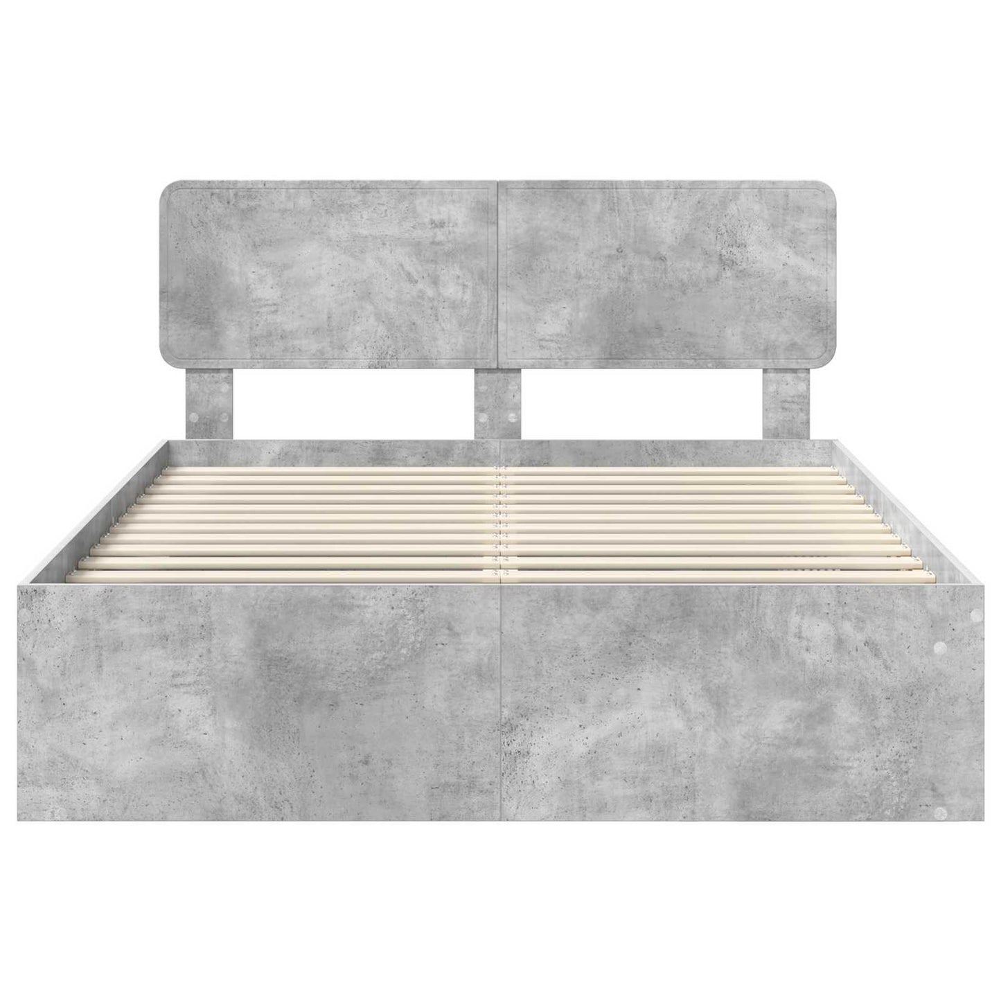 Bed Frame Concerte Grey 150 x 200 cm Solid Pine Wood