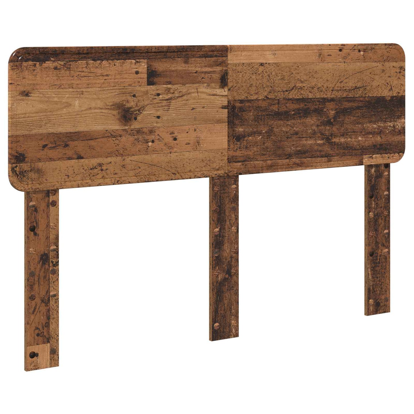 Bed Frame with Headboard Old Wood 140 x 190 cm Solid Pine Wood