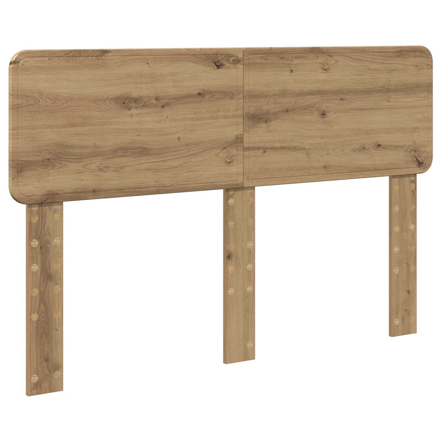 Bed Frame Artisian Oak 140 x 190 cm Solid Pine Wood