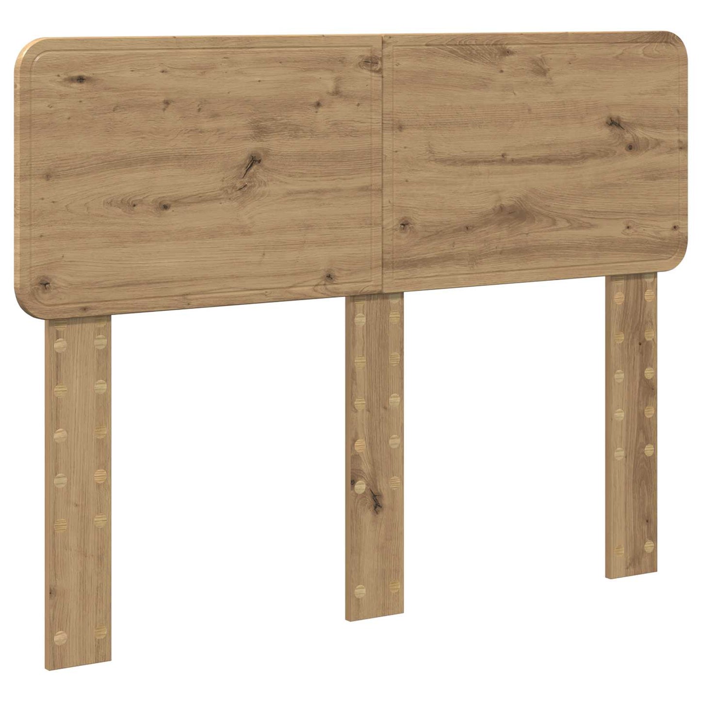 Bed Frame Artisian Oak 135 x 190 cm Solid Pine Wood