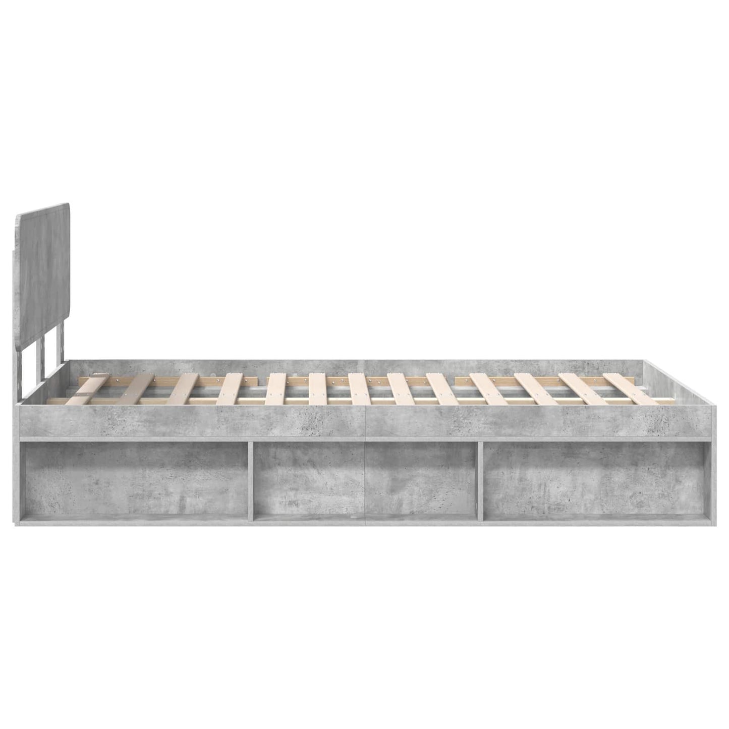 Bed Frame with Headboard Concerte 120 x 200 cm Solid Pine Wood