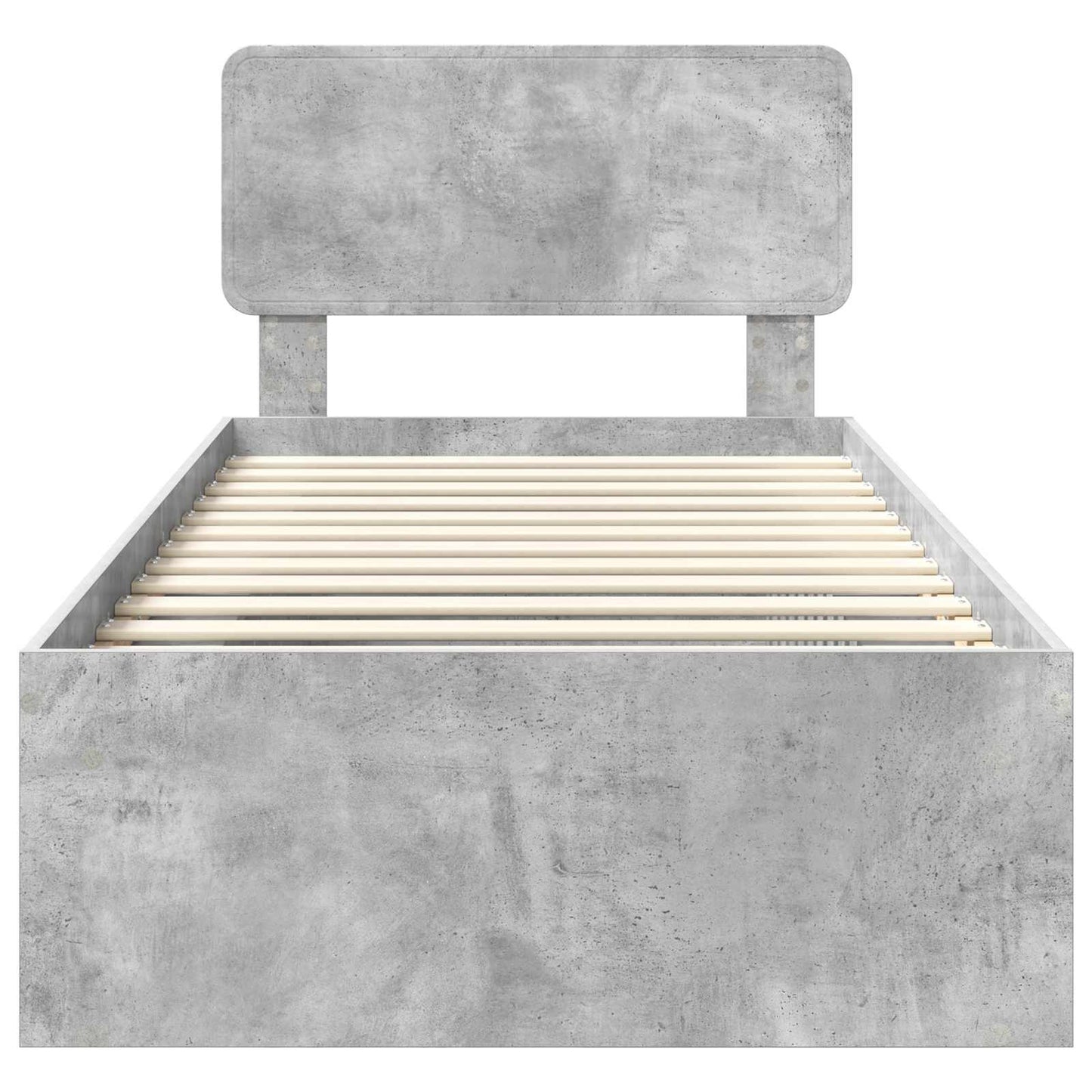 Bed Frame Concerte Grey 75 x 190 cm Solid Pine Wood
