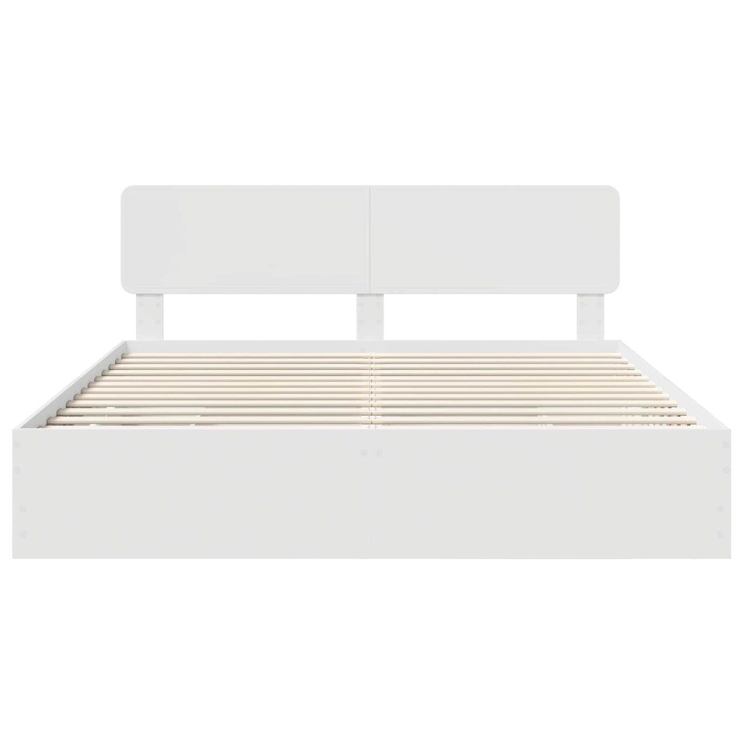 Bed Frame with Drawer White 180 x 200 cm Engineered Wood