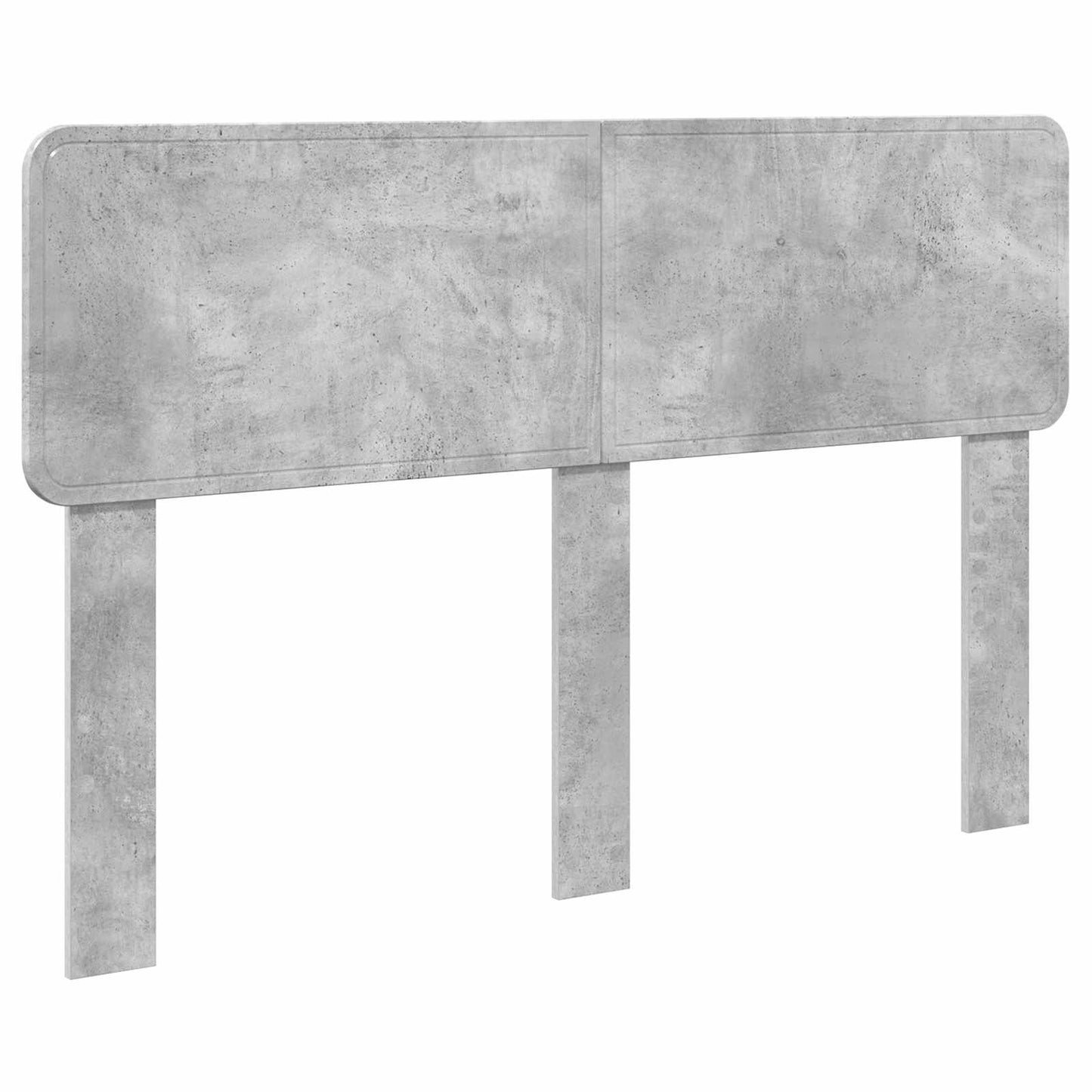Bed Frame Concrete Grey 140 x 190 cm Engineered Wood