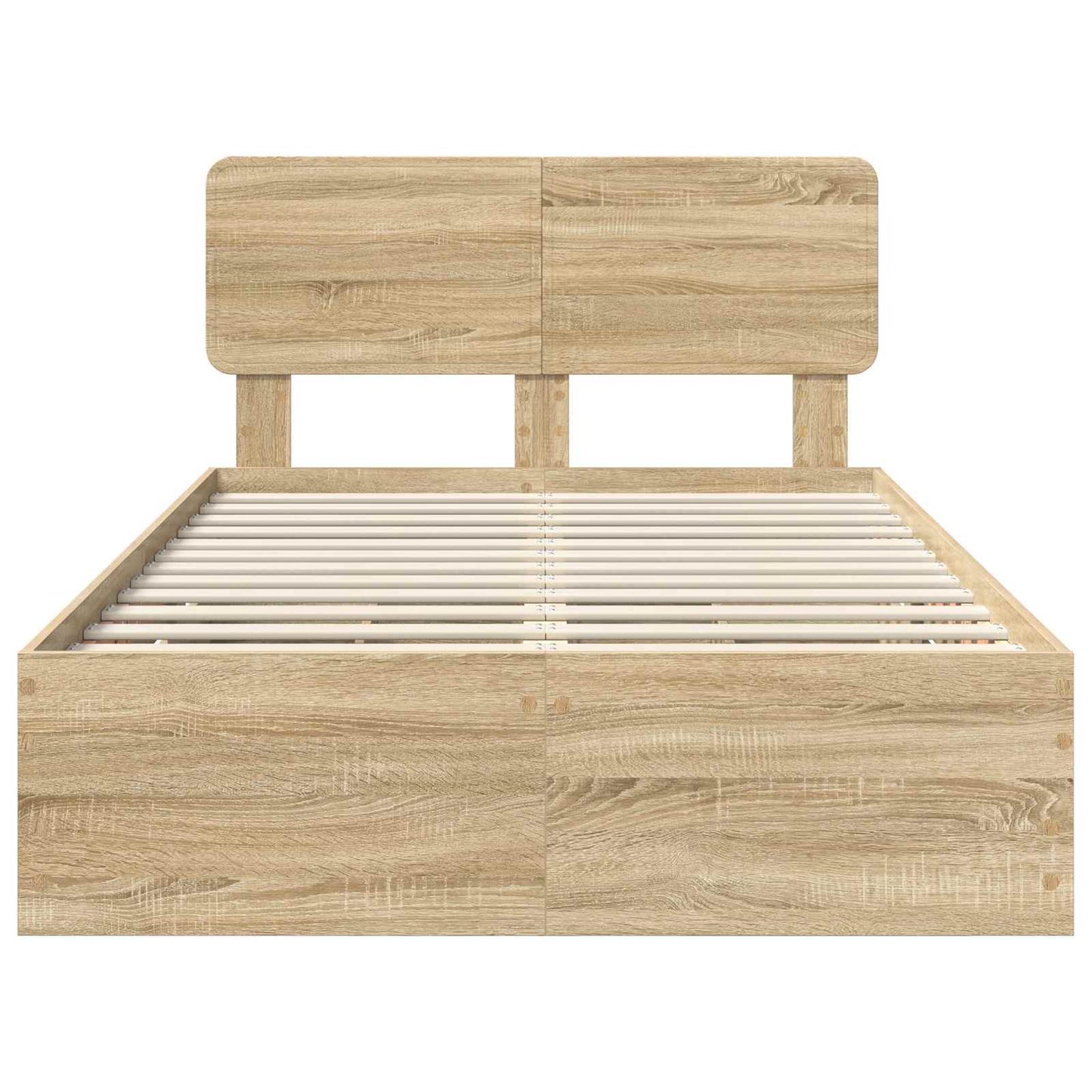 Bed Frame with Drawer Sonoma Oak 120 x 190 cm Engineered Wood