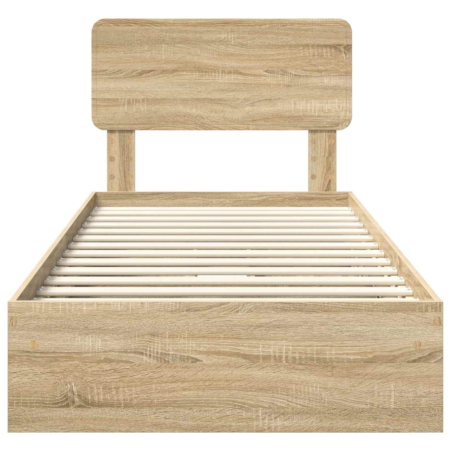 Storage Bed with Drawer Sonoma Oak 90 x 190 cm Engineered Wood