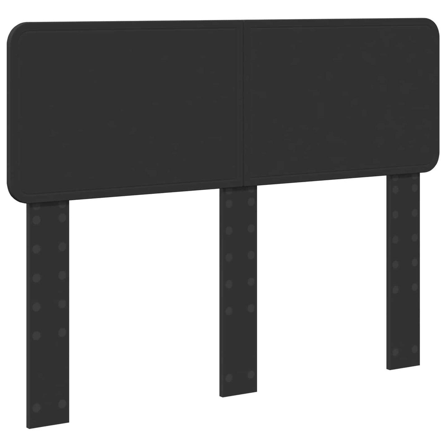 Bed Frame with Headboard Black 135 x 190 cm Engineered Wood