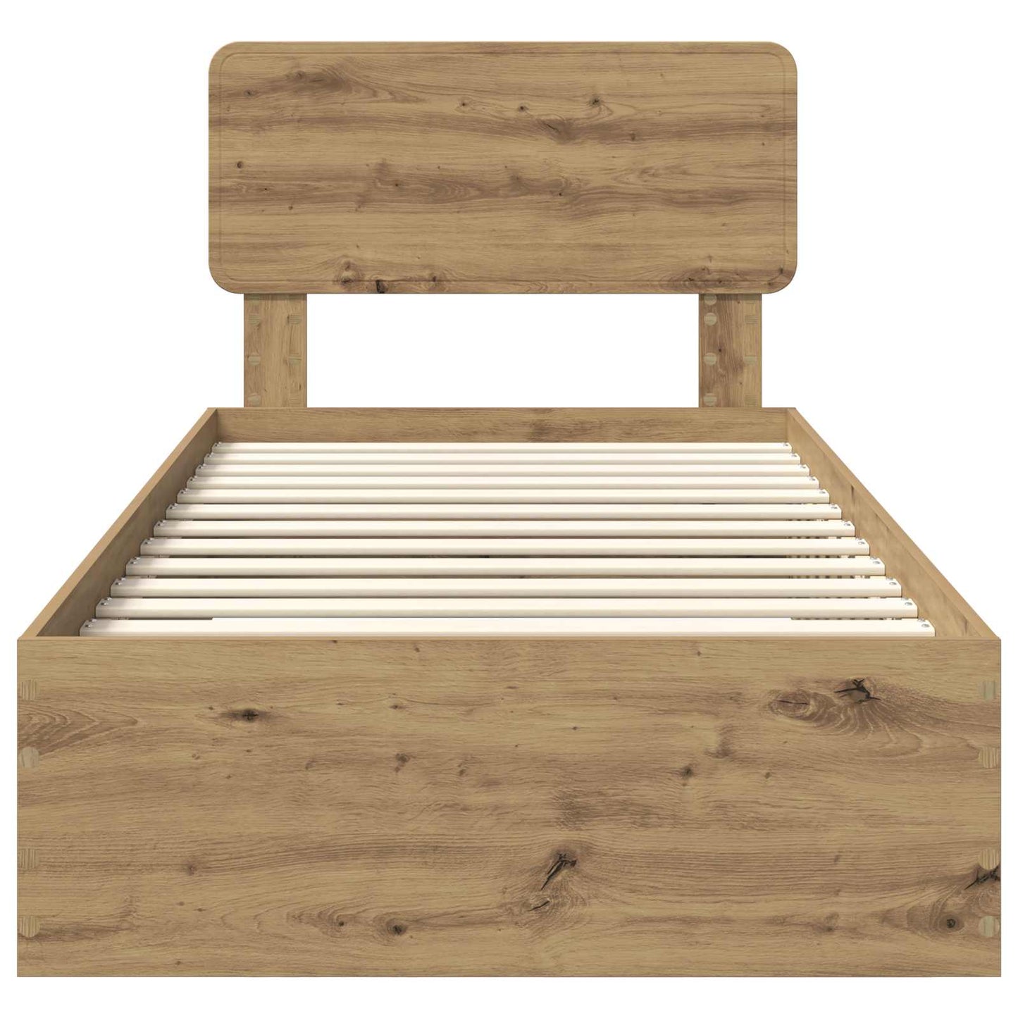 Bed Frame with Drawer Artisan Oak 90 x 190 cm Engineered Wood