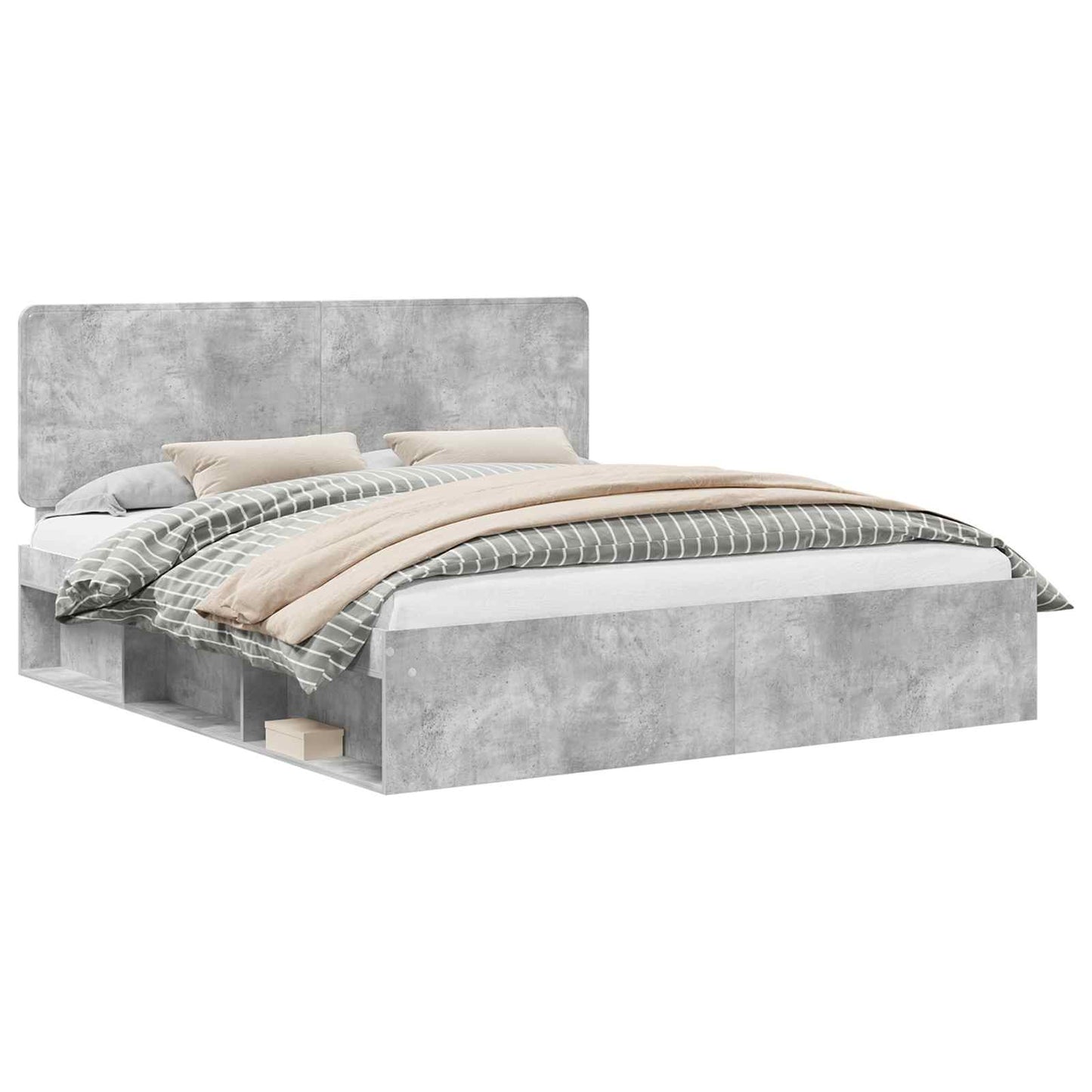 Bed Frame with Headboard Concerte 180 x 200 cm Solid Pine Wood