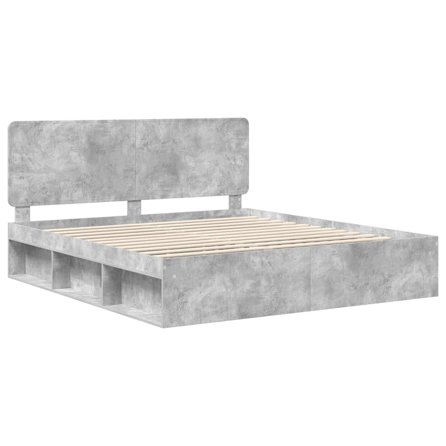 Bed Frame with Headboard Concerte 180 x 200 cm Solid Pine Wood