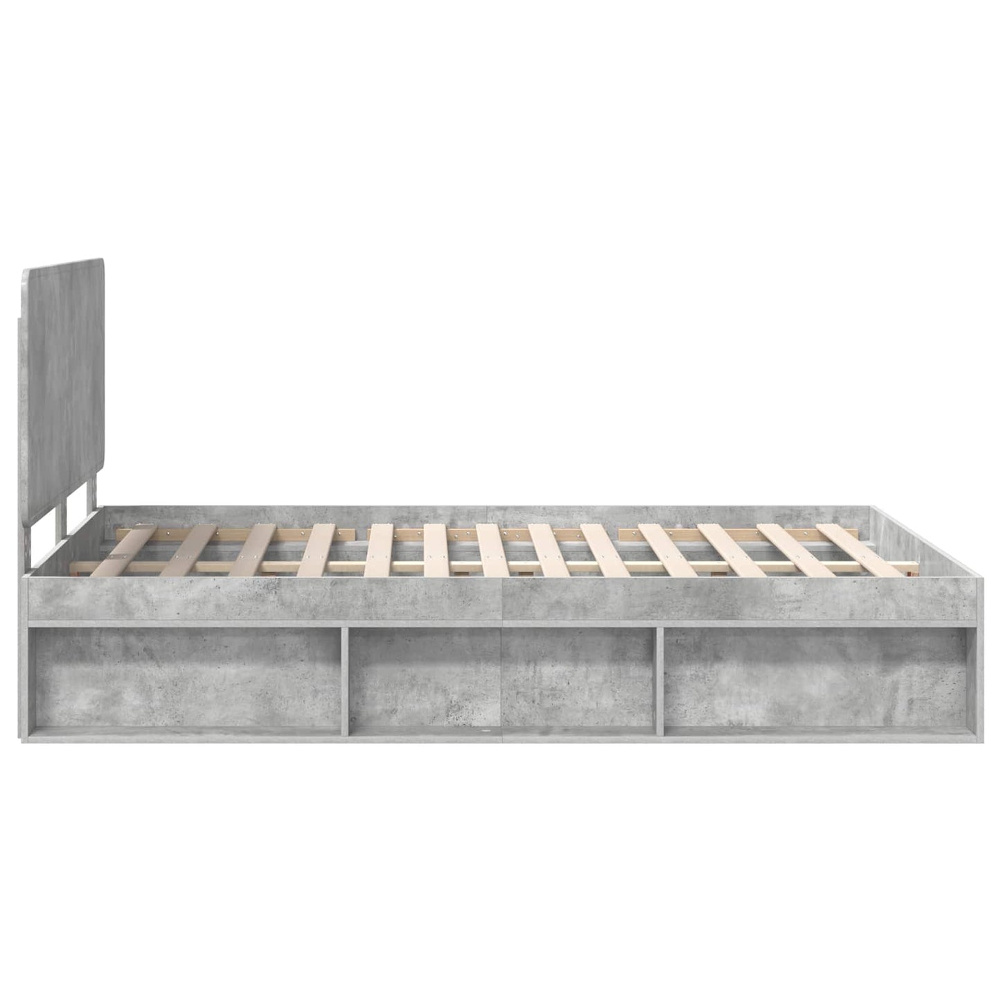 Bed Frame with Headboard Concerte 160 x 200 cm Solid Pine Wood