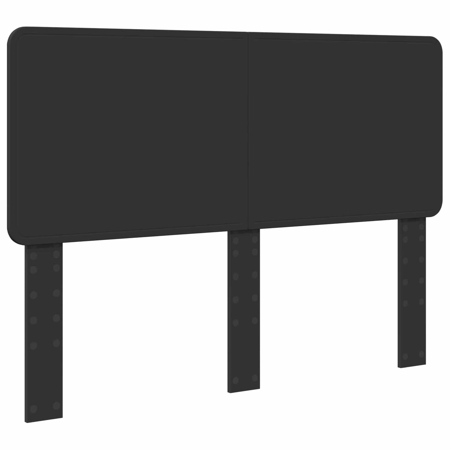 Bed Frame with Headboard Black 150 x 200 cm Solid Pine Wood