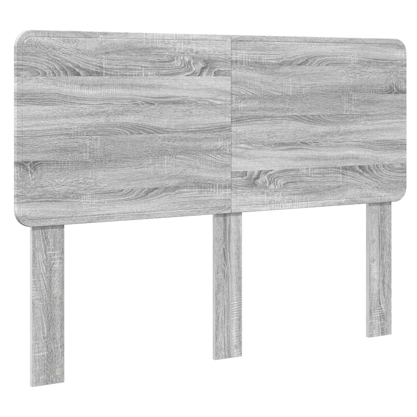Bed Frame Grey Sonoma 150 x 200 cm Solid Pine Wood
