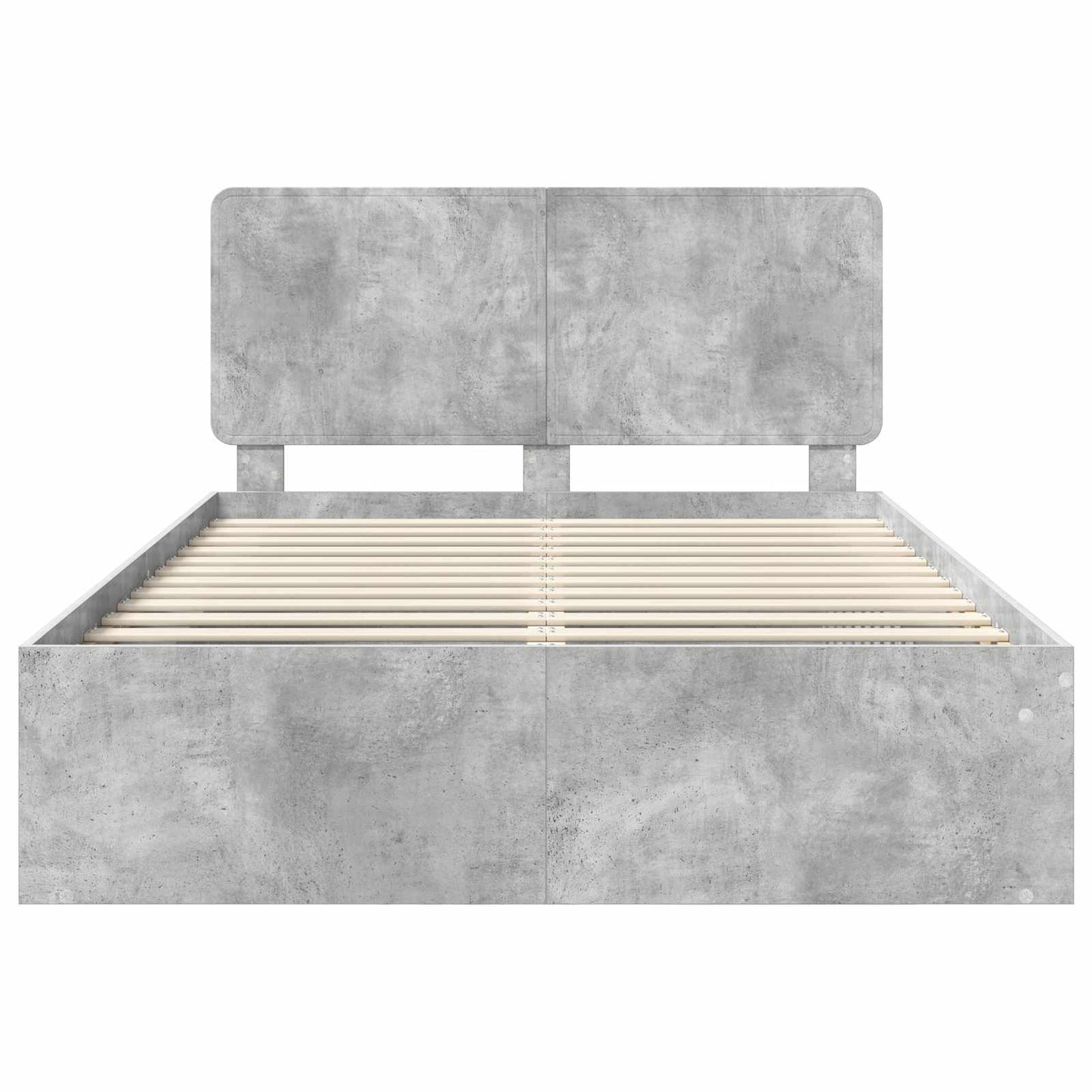 Bed Frame with Headboard Concerte 140 x 190 cm Solid Pine Wood