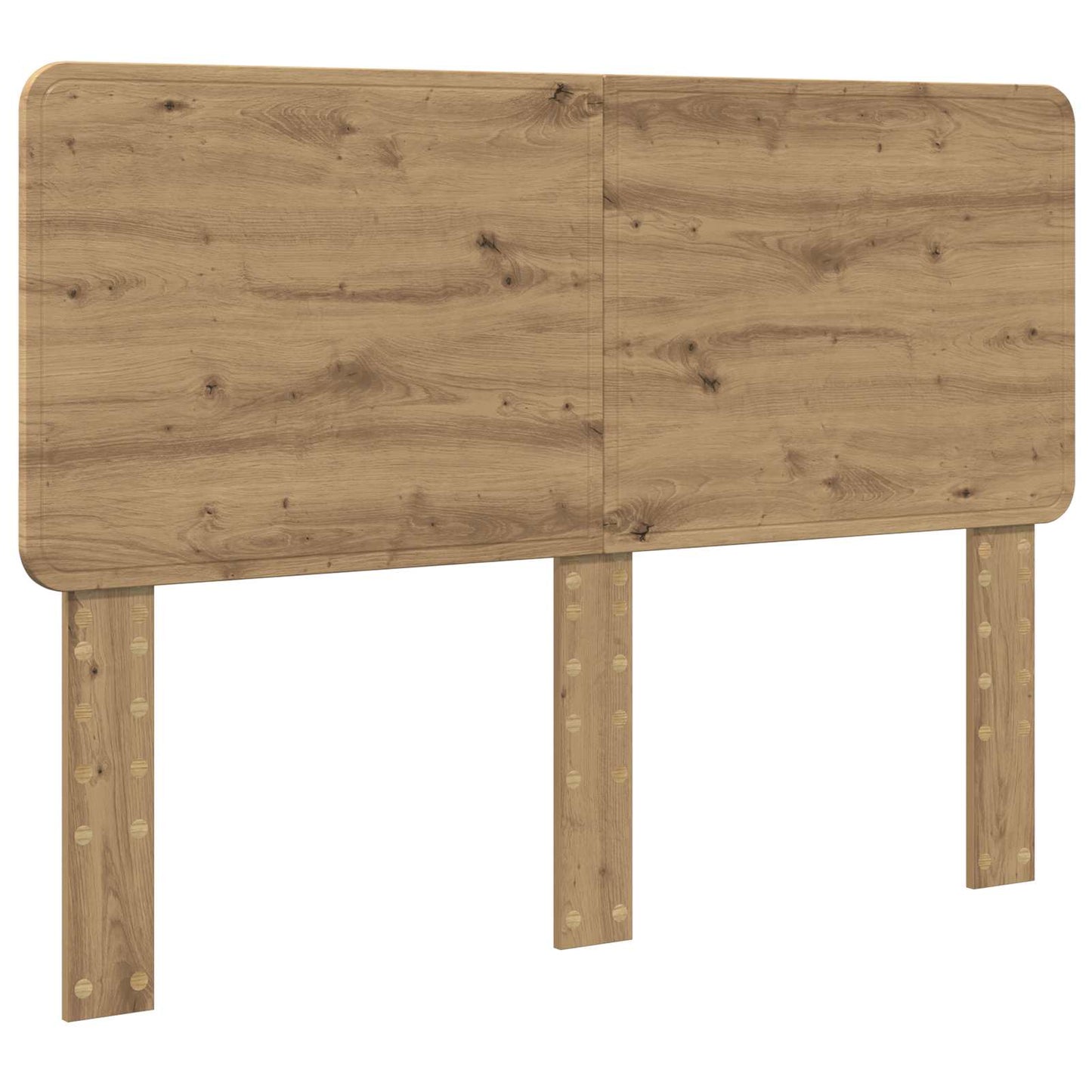 Bed Frame Artisian Oak 140 x 190 cm Solid Pine Wood