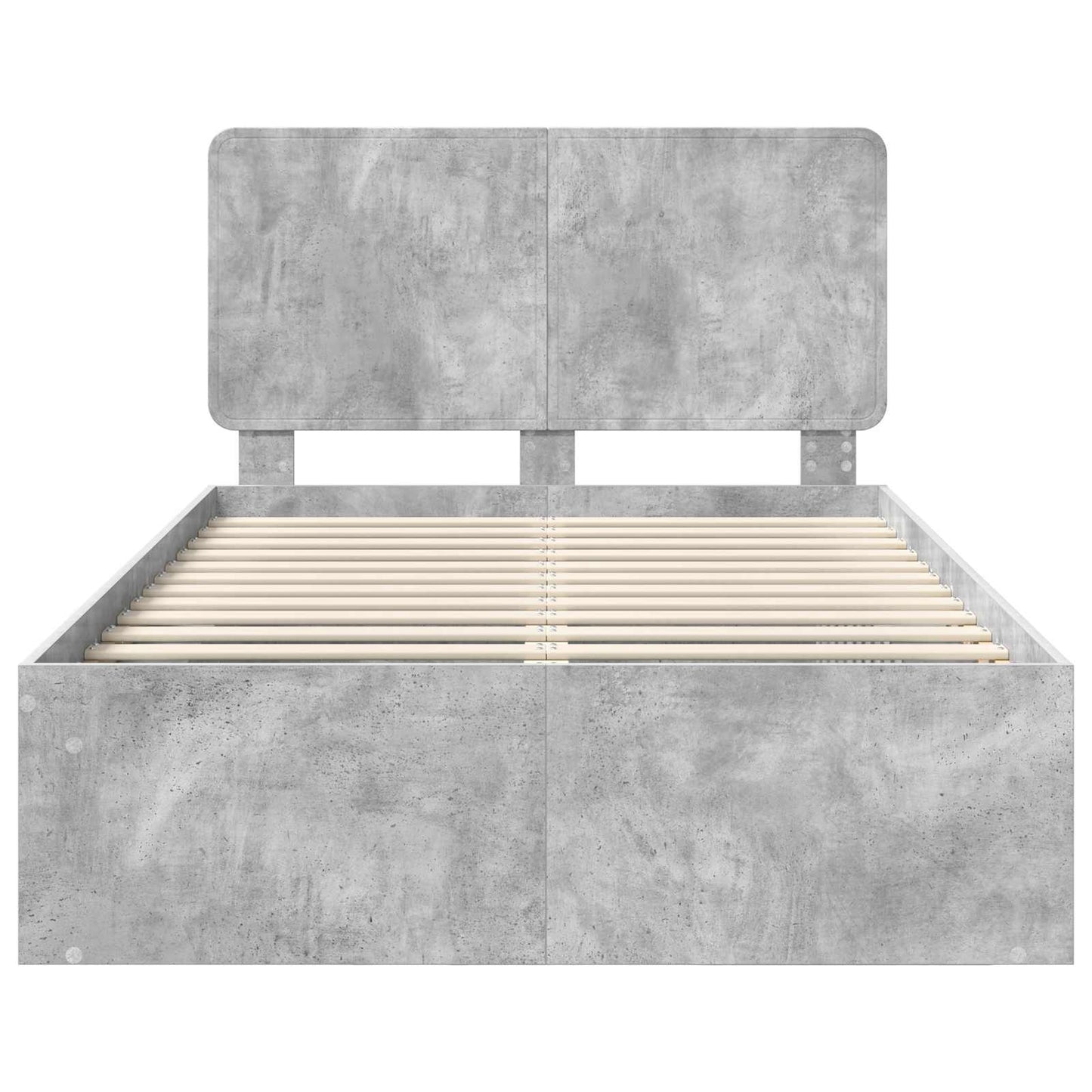 Bed Frame with Headboard Concerte 120 x 200 cm Solid Pine Wood
