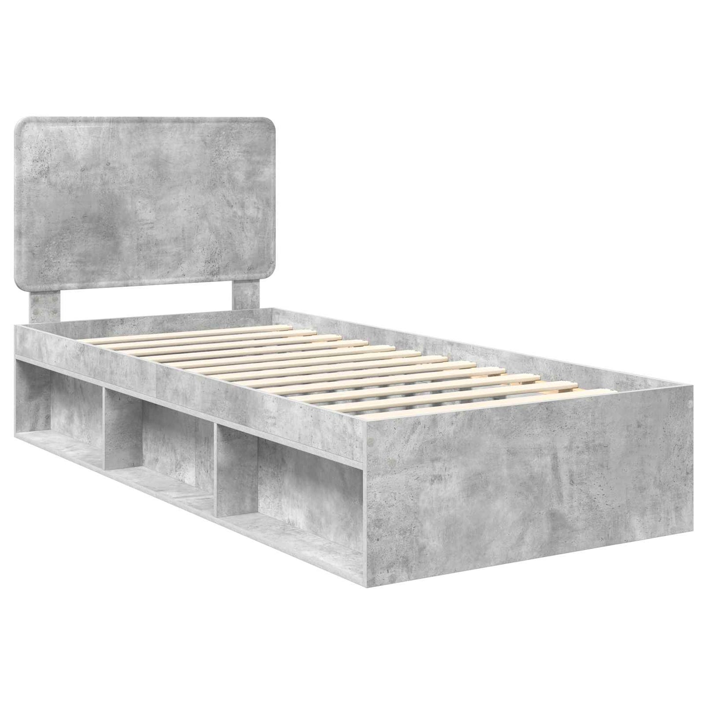 Bed Frame with Headboard Concerte 90 x 200 cm Solid Pine Wood