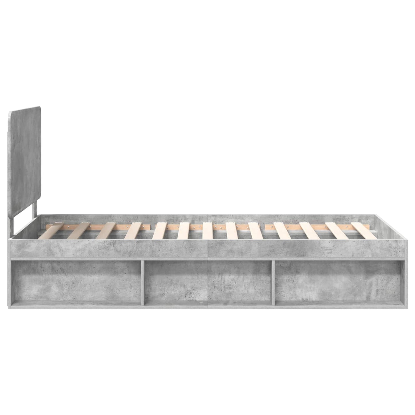 Bed Frame with Headboard Concerte 90 x 200 cm Solid Pine Wood