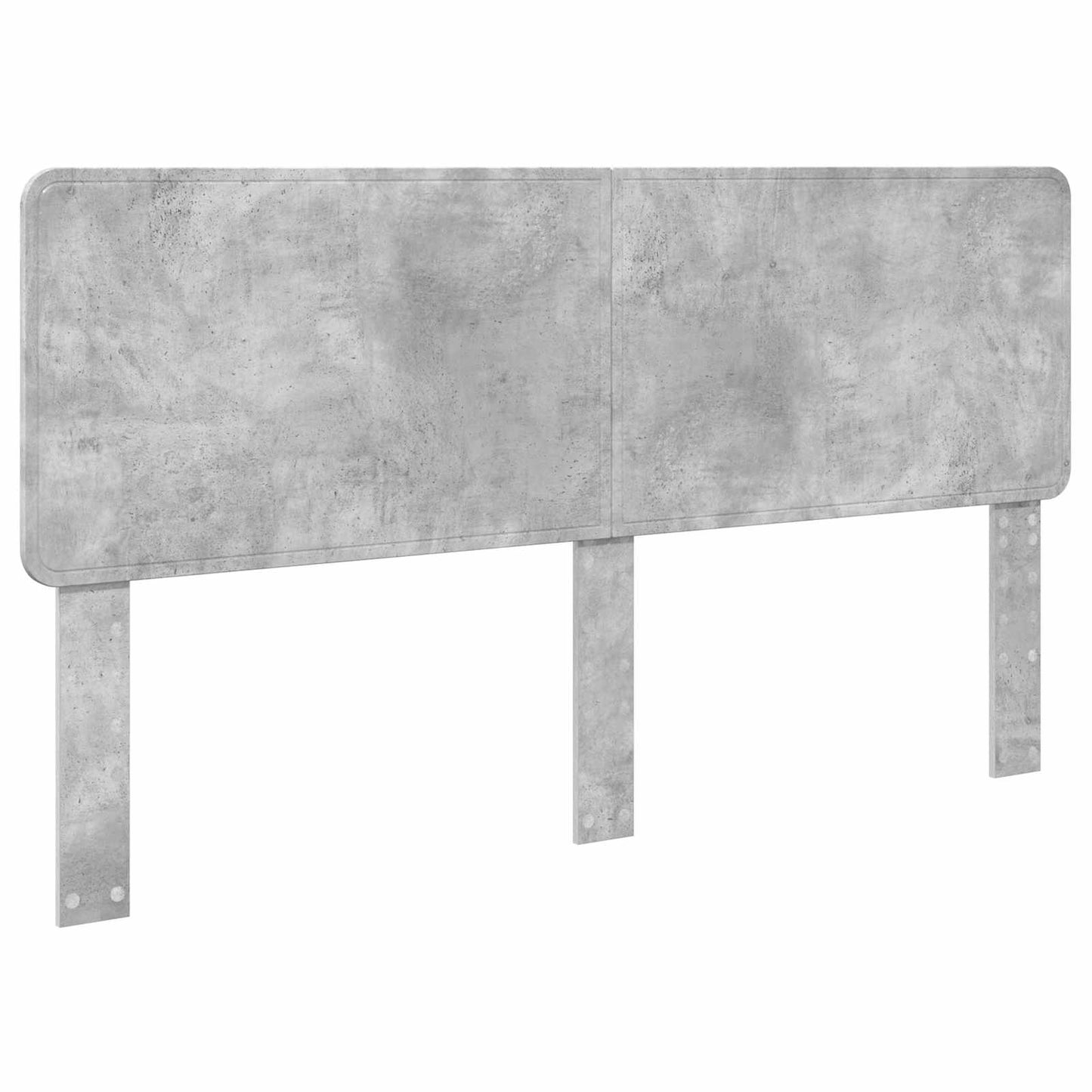 Storage Bed Concrete Grey 200 x 200 cm Engineered Wood