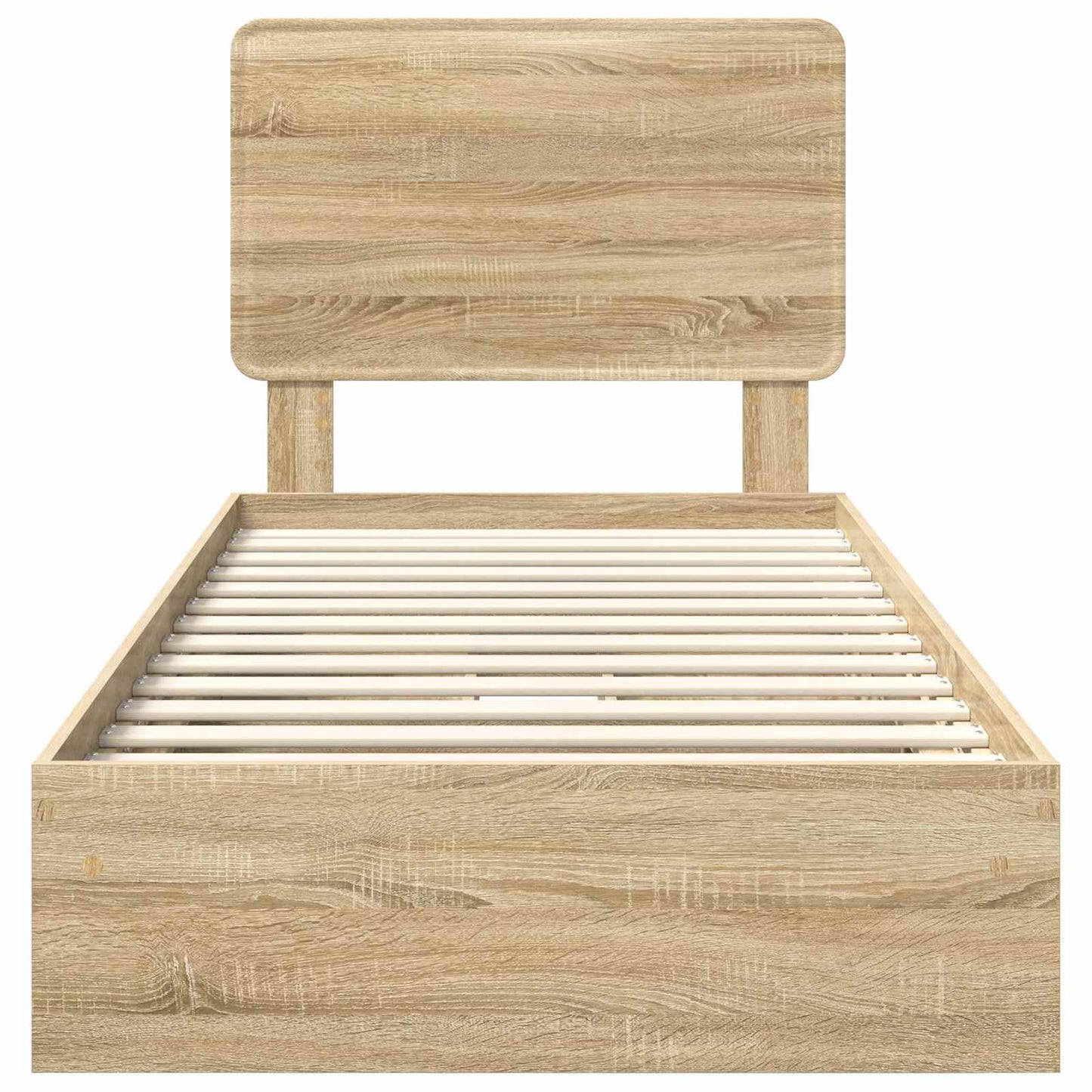 Storage Bed with Drawer Sonoma Oak 90 x 190 cm Engineered Wood