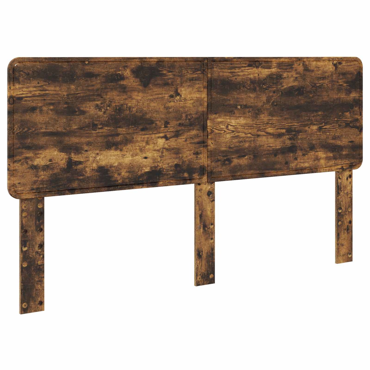 Bed Frame with Drawer Smoked Oak 200 x 200 cm Engineered Wood