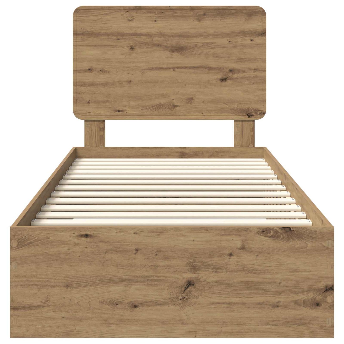 Bed Frame with Drawer Artisan Oak 90 x 190 cm Engineered Wood