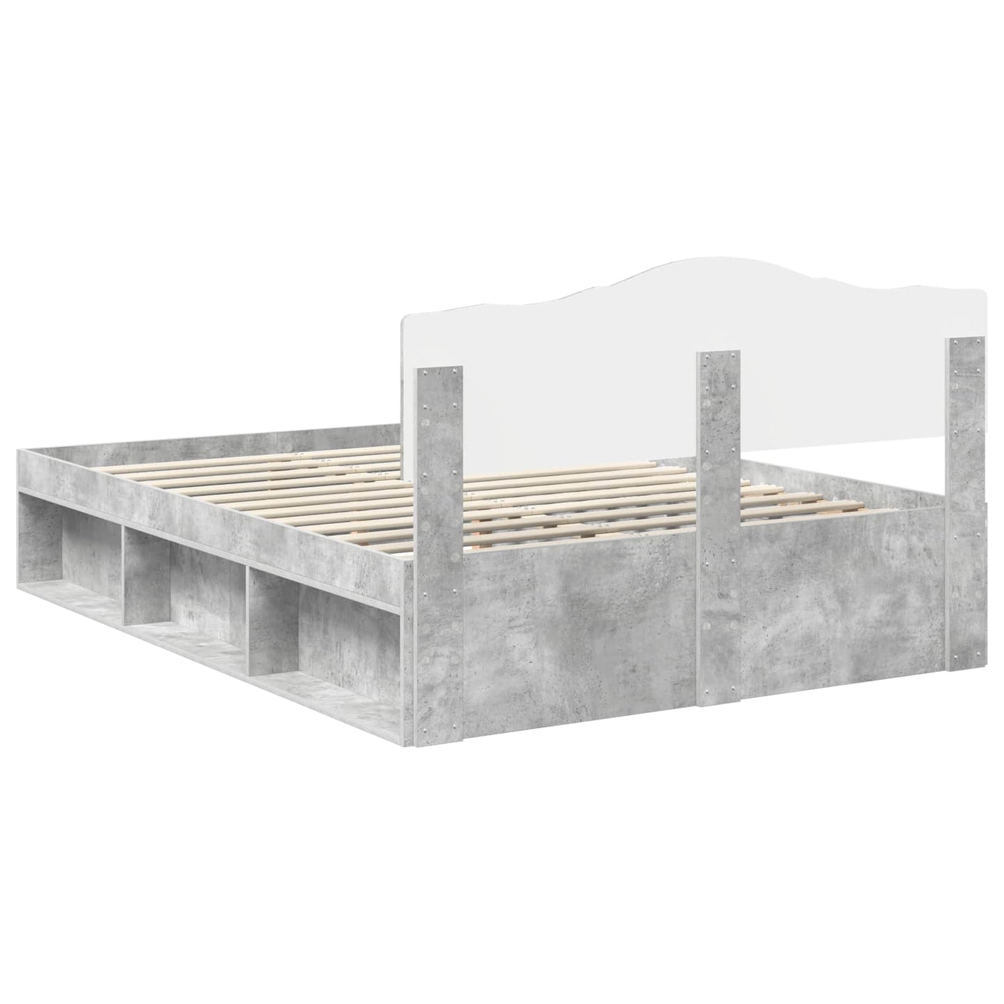 Bed Frame with Headboard Concerte 160 x 200 cm Solid Pine Wood
