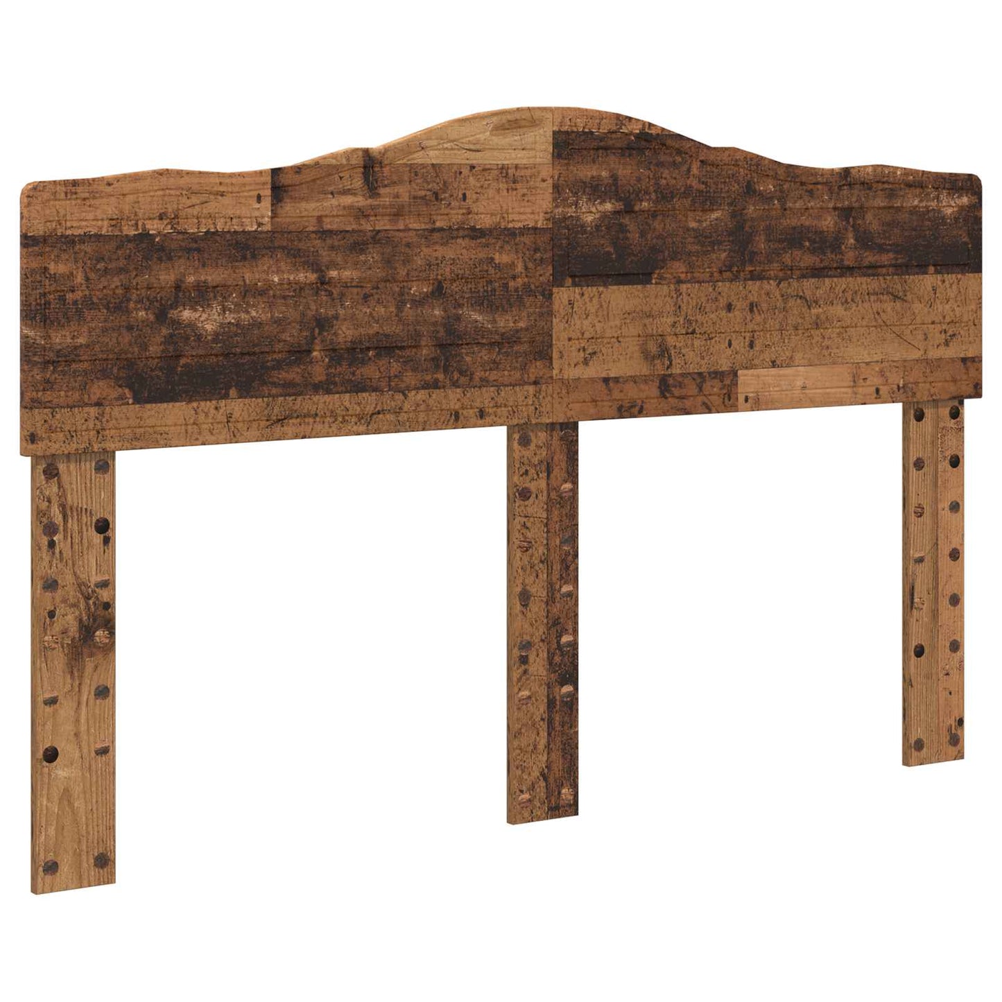 Bed Frame with Headboard Old Wood 150 x 200 cm Solid Pine Wood