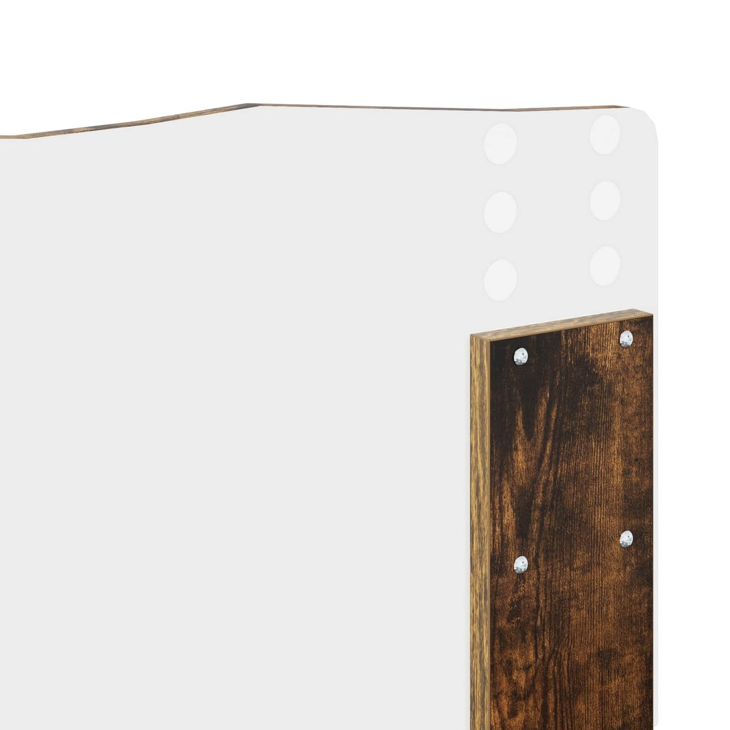 Bed Frame Smoked Oak 140 x 190 cm Solid Pine Wood