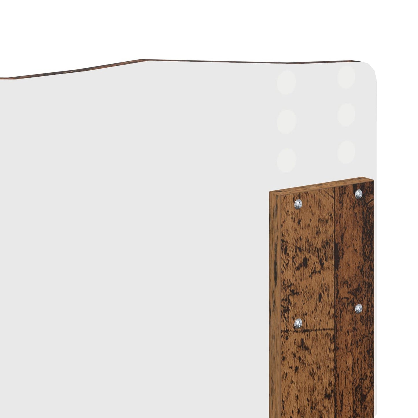 Bed Frame with Headboard Old Wood 120 x 190 cm Solid Pine Wood