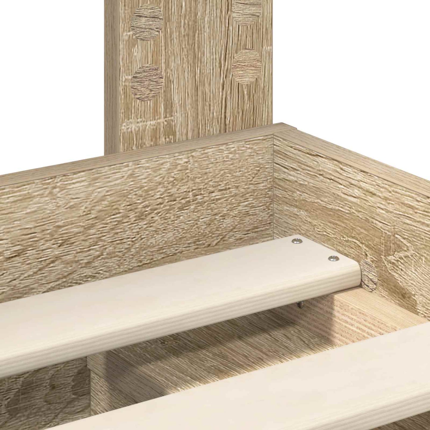 Bed Frame with Headboard Sonoma 90 x 190 cm Solid Pine Wood