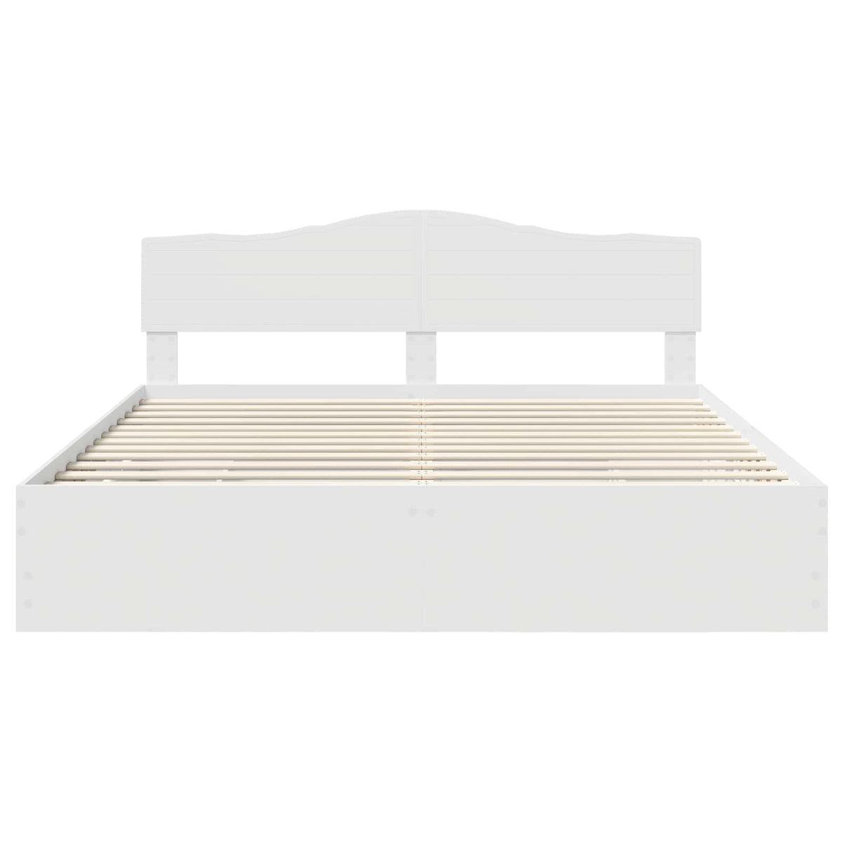 Bed Frame with Drawer White 180 x 200 cm Engineer Wood