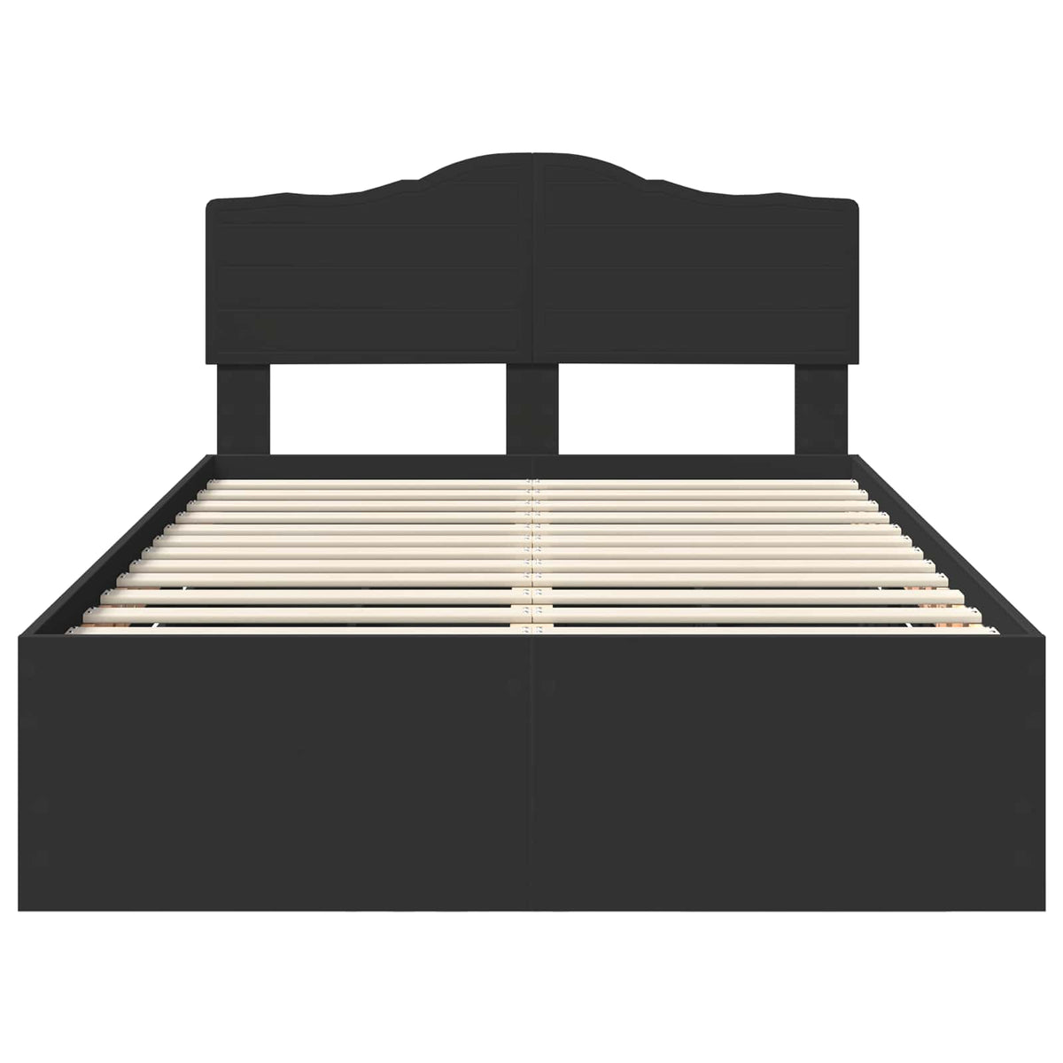 Bed Frame with Drawer Black 120 x 190 cm Engineer Wood
