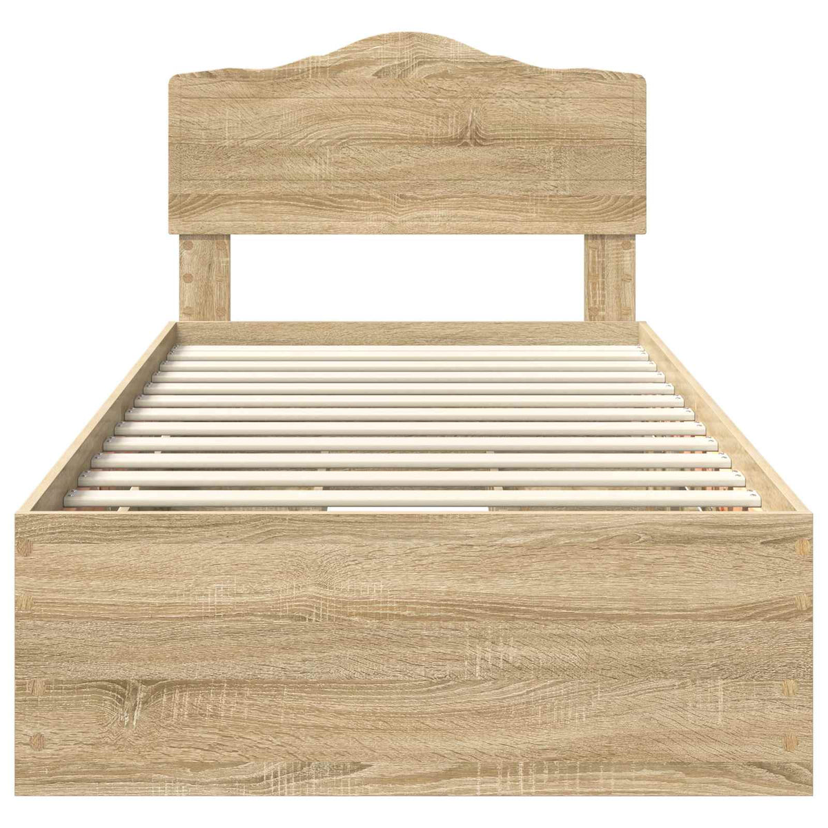 Bed Frame with Drawer Sonoma Oak 75 x 190 cm Engineer Wood