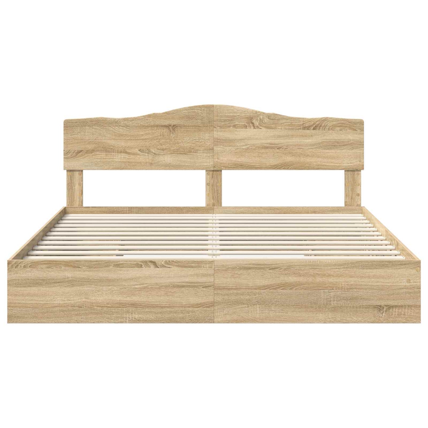 Storage Bed with Drawer Sonoma Oak 180 x 200 cm Engineered Wood