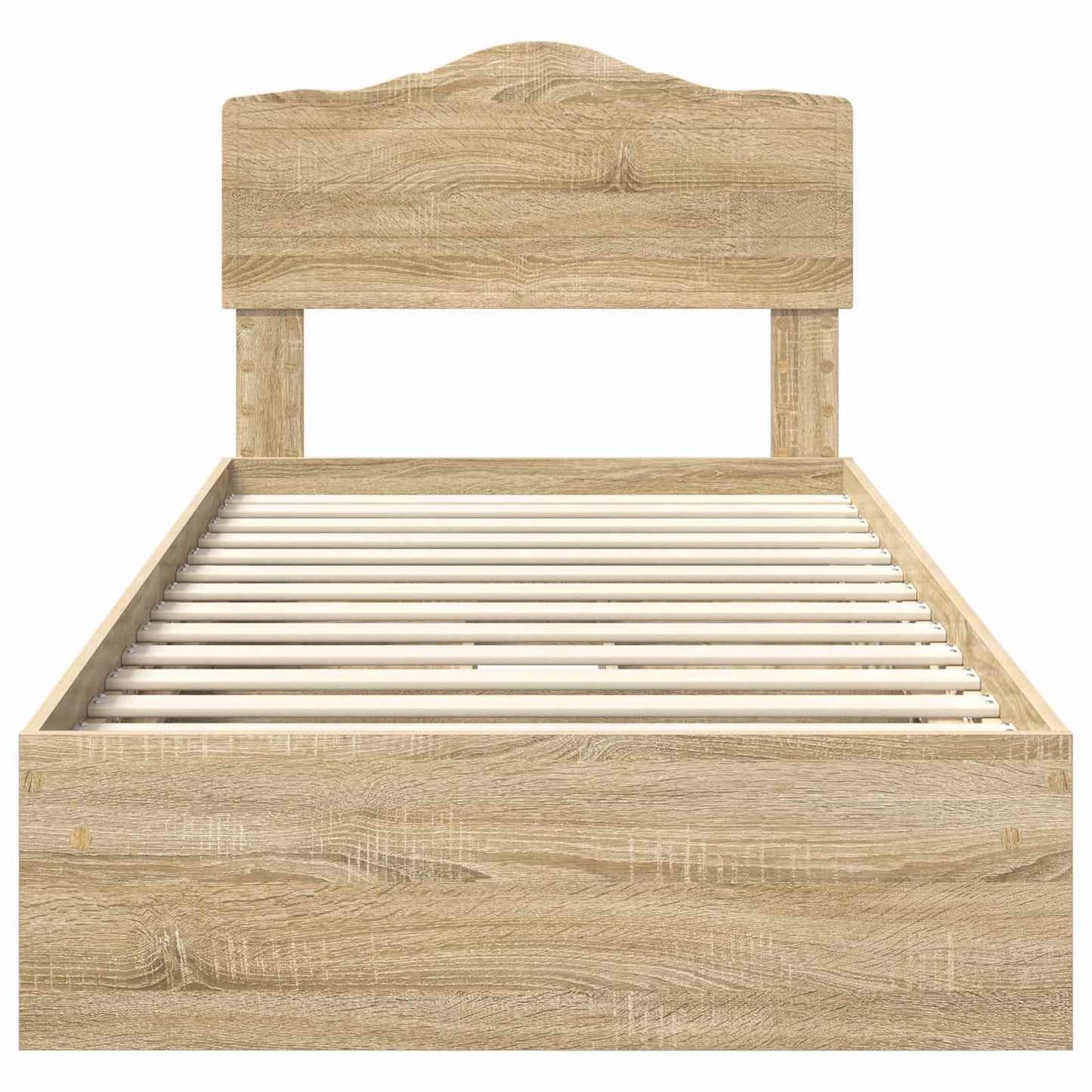Storage Bed with Drawer Sonoma Oak 90 x 190 cm Engineered Wood