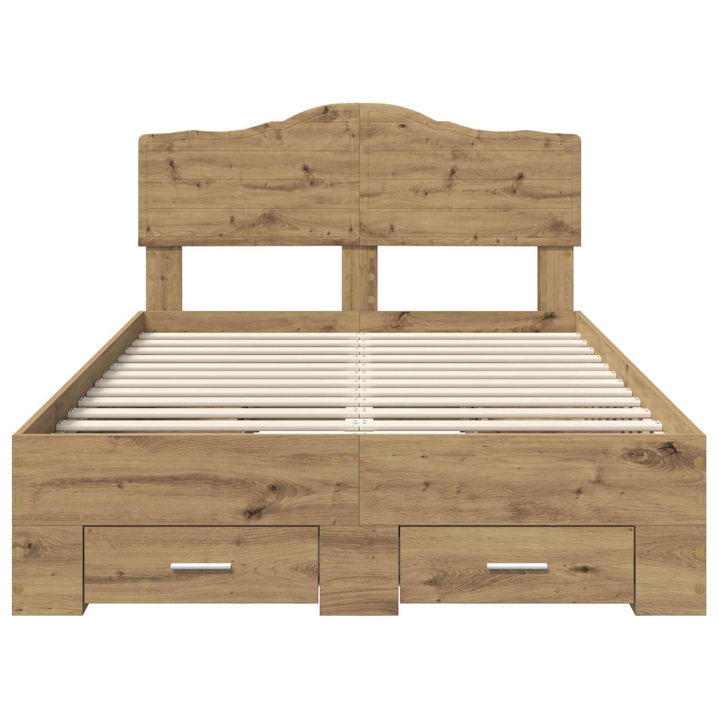 Bed Frame with Drawer Artisan Oak 120 x 190 cm Engineered Wood