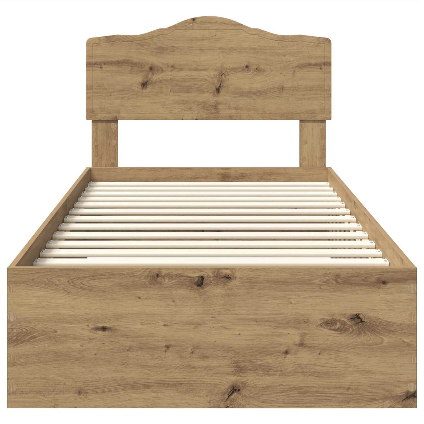 Bed Frame with Drawer Artisan Oak 90 x 200 cm Engineered Wood